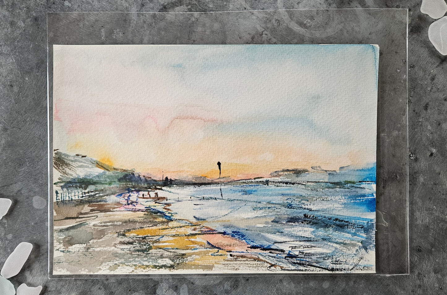 Sunrise at Boscombe beach