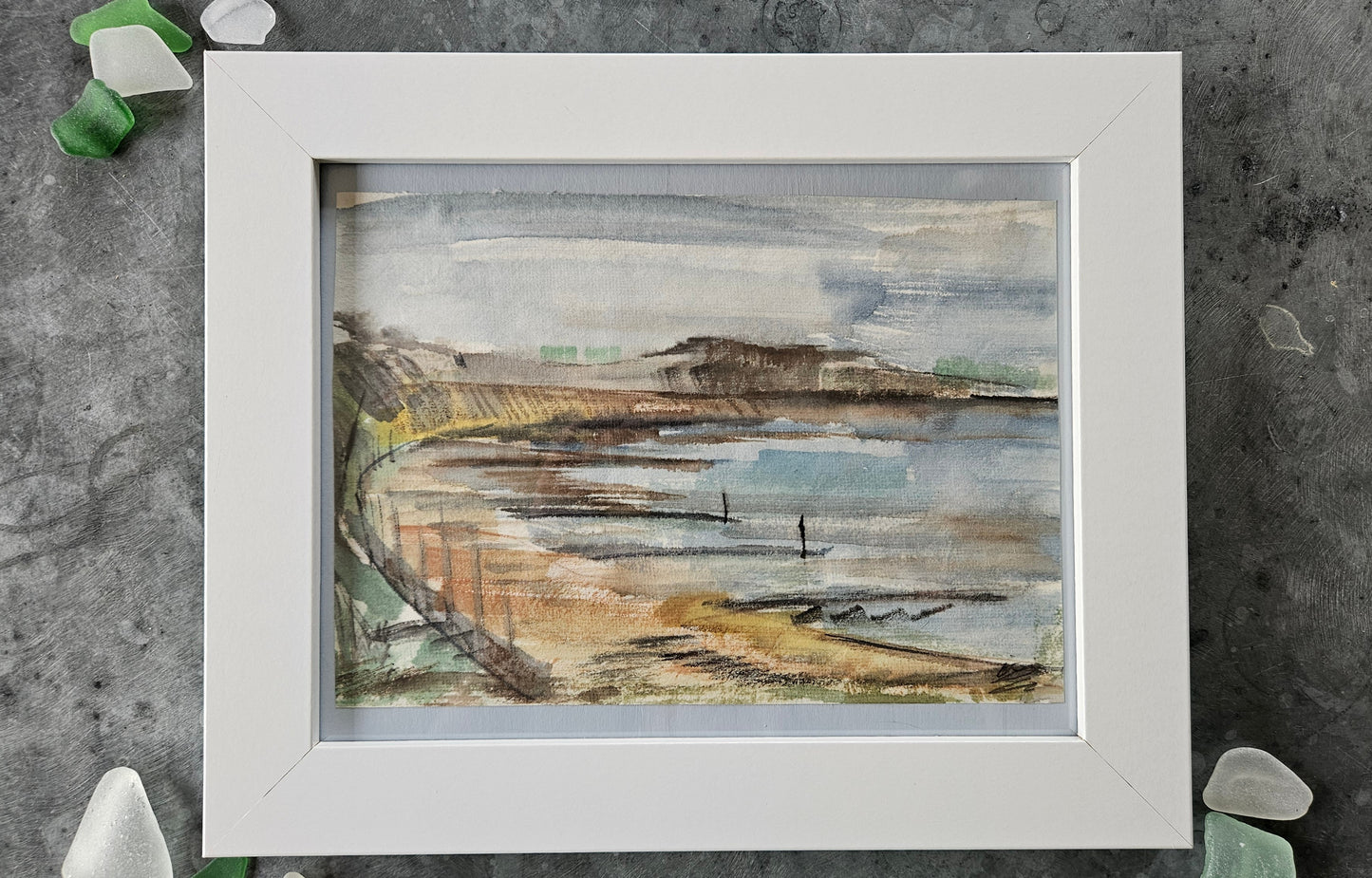 Hengistbury Head Watercolour