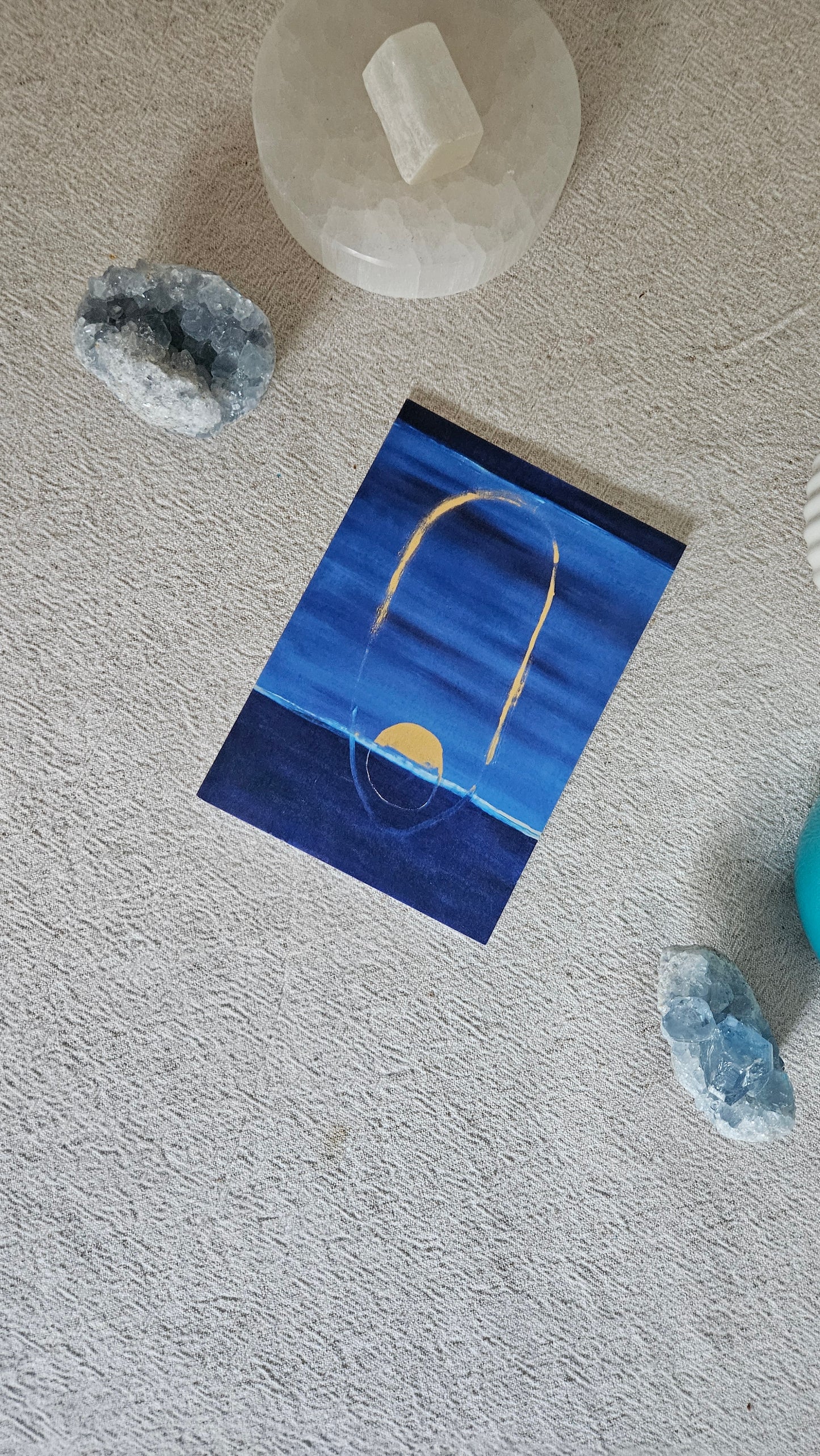 Blue Greetings Card