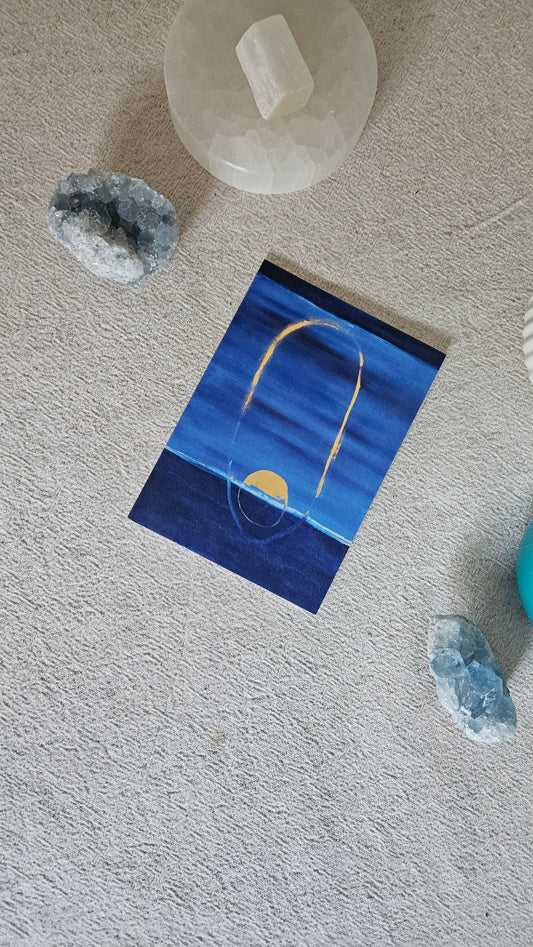 Blue Greetings Card