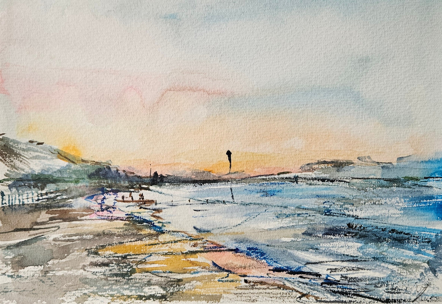 Sunrise at Boscombe beach