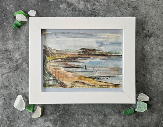 Hengistbury Head Watercolour