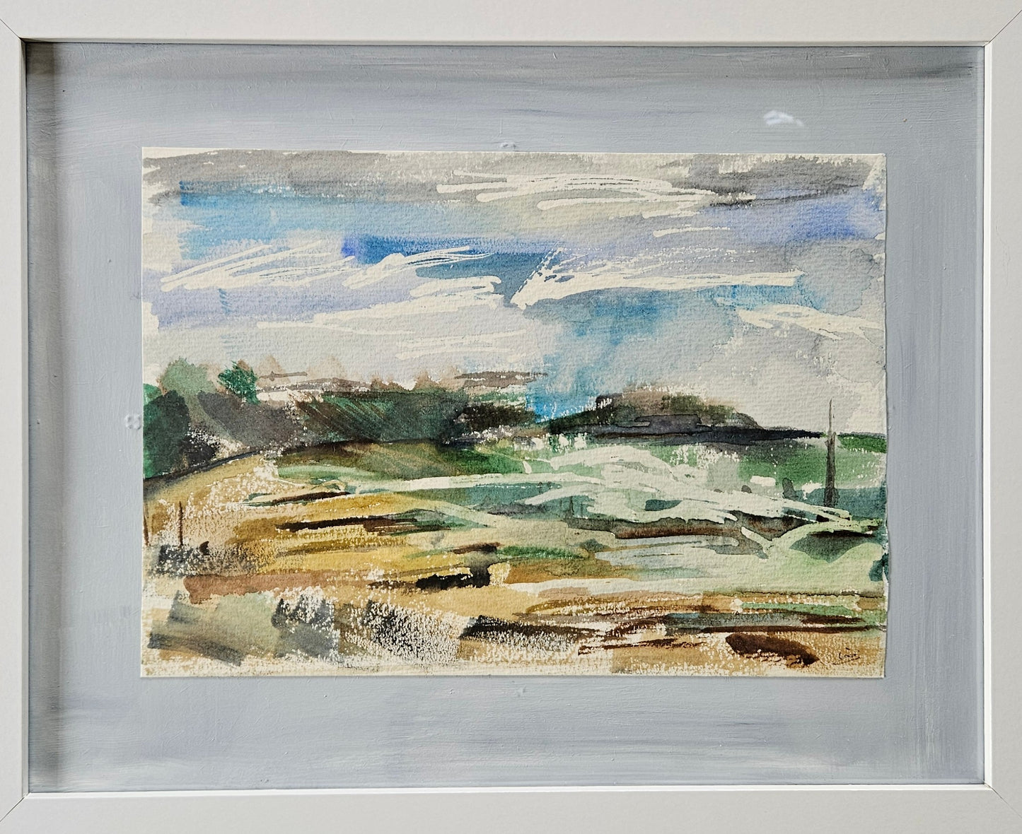 Framed watercolour