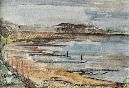 Hengistbury Head Watercolour