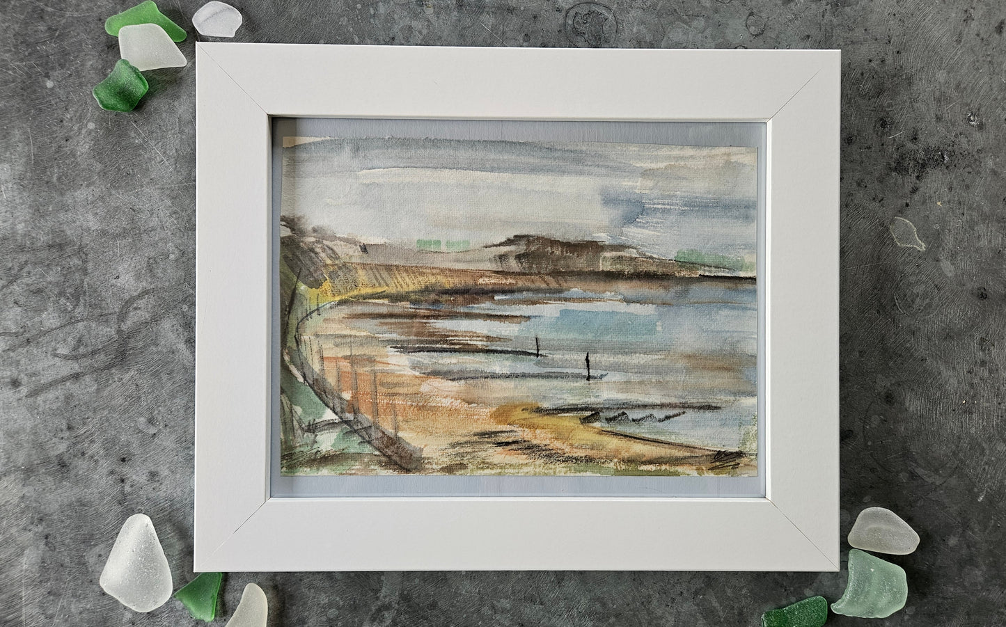 Hengistbury Head Watercolour