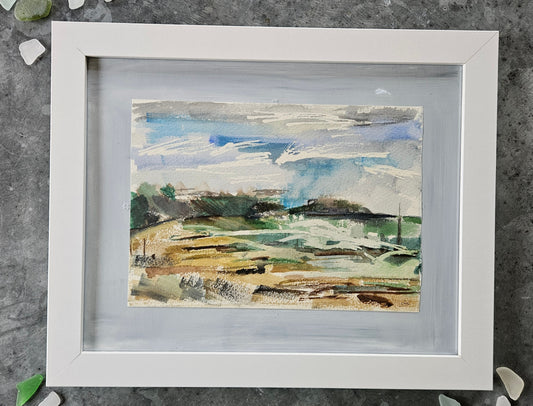 Framed watercolour