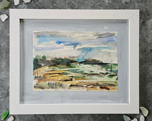 Framed watercolour