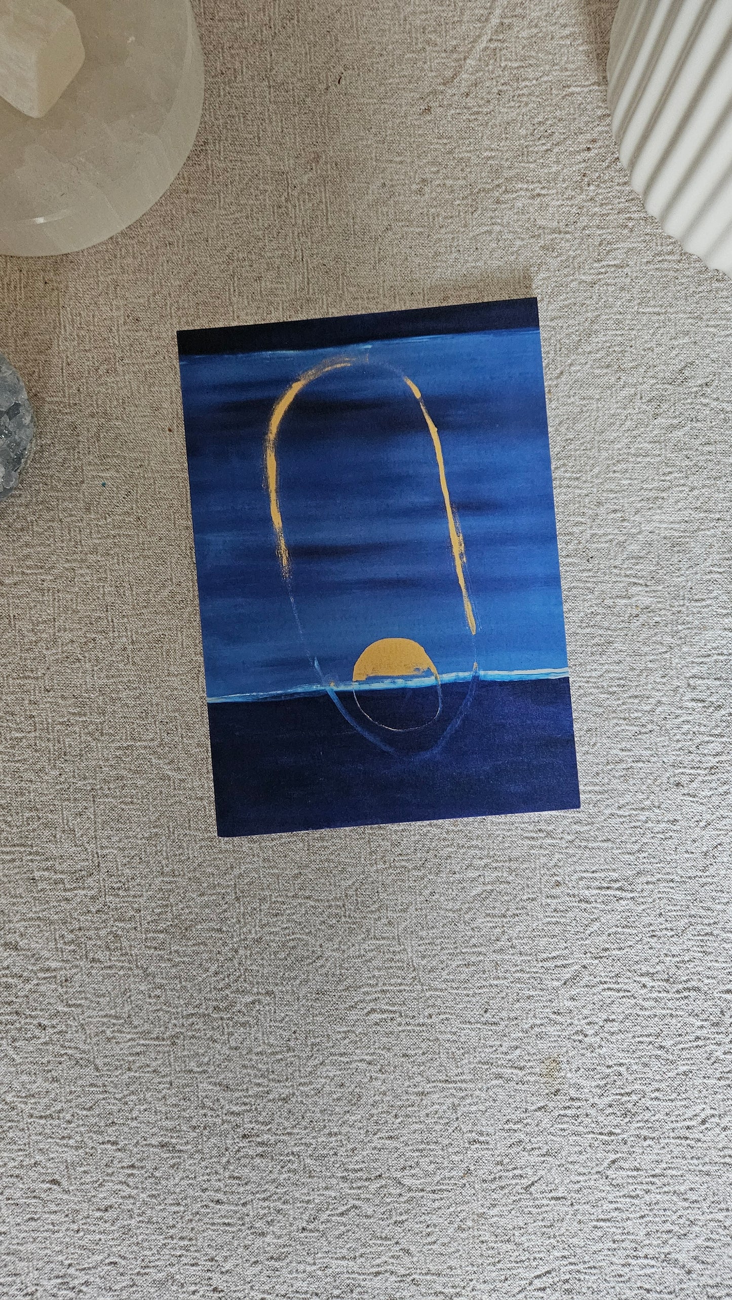 Blue Greetings Card
