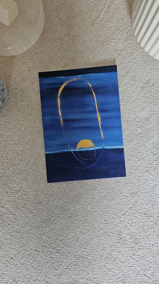 Blue Greetings Card